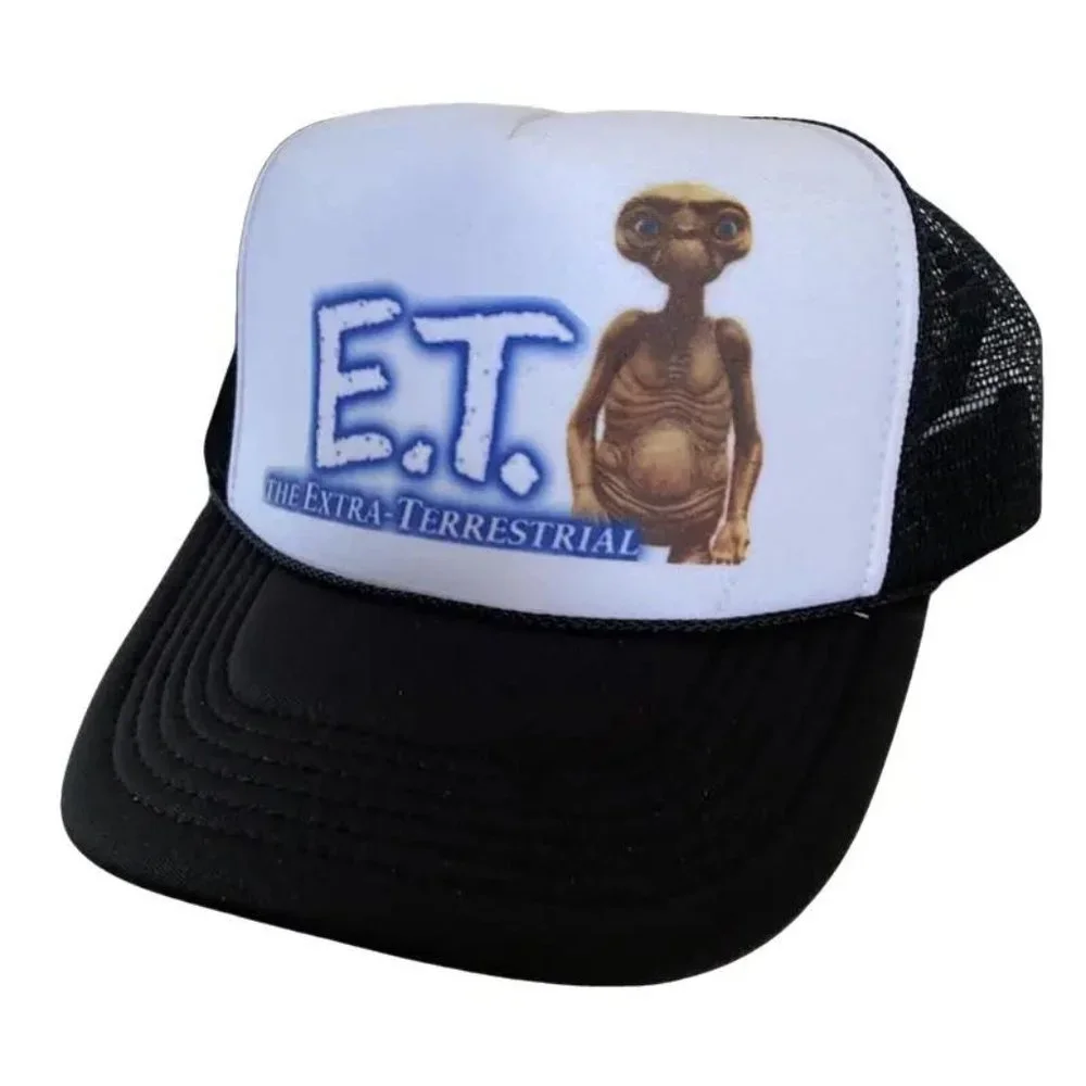 Retro 80s Vintage E. T. Movie Hat The Extra-Terrestrial Trucker Hat Alien Fans